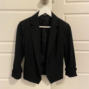Express Blazer with Ruched Sleeves